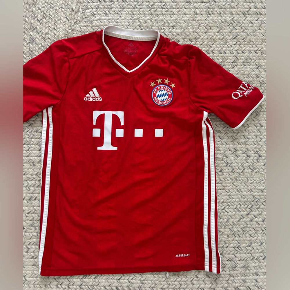 FC Bayern Munchen jersey- Youth XL Adidas Red Soccer Jersey